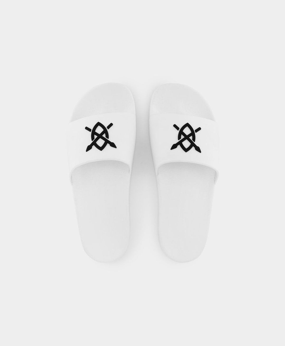 White Reslider Sandals