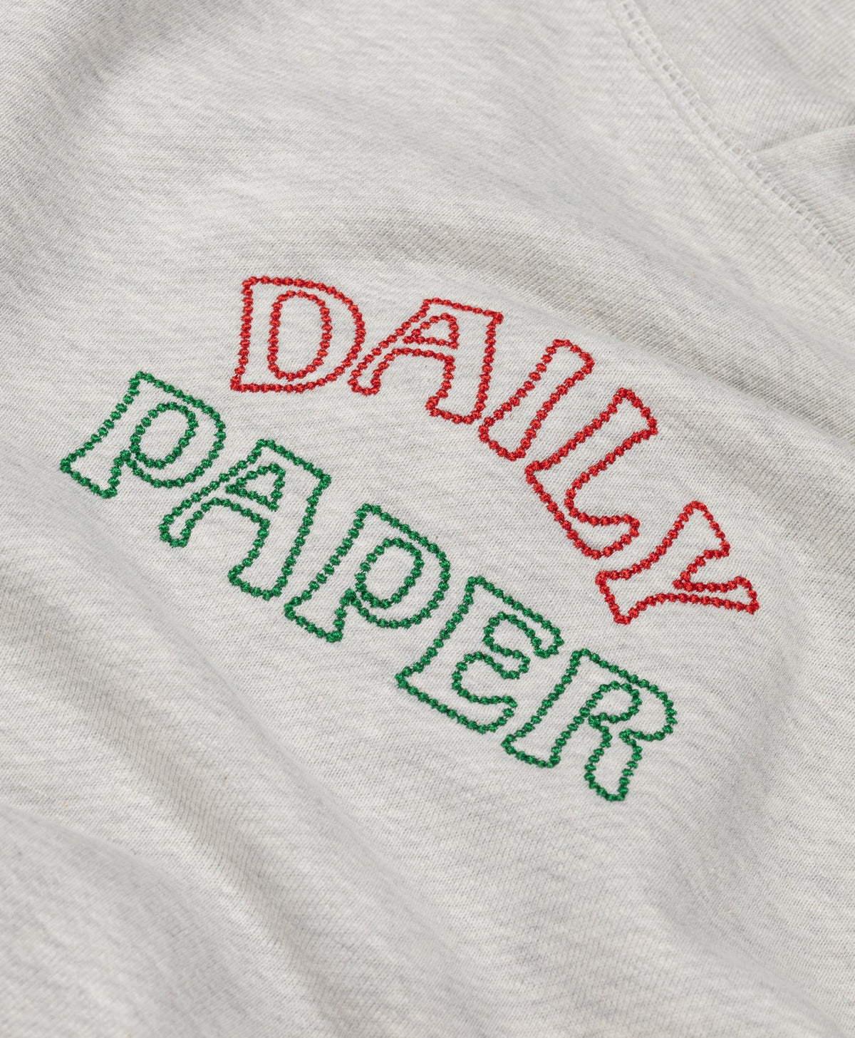 Heather Grey Arch Contrast Stitched Hoodie