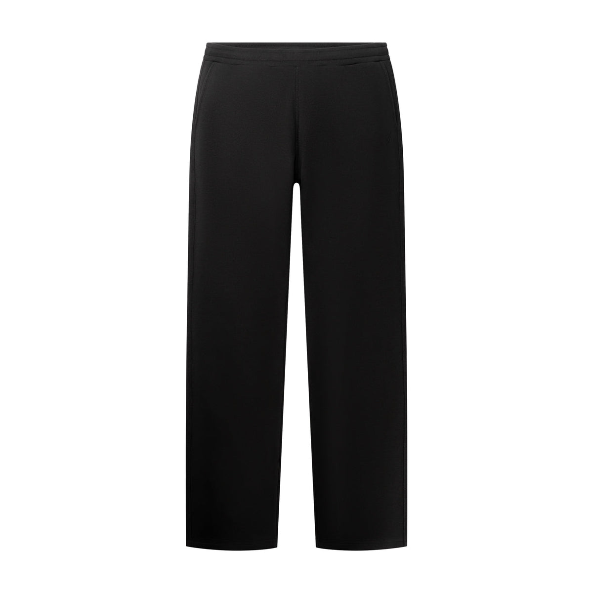 Black Mono Rib Pants