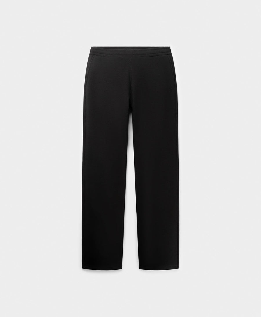 Black Mono Rib Pants