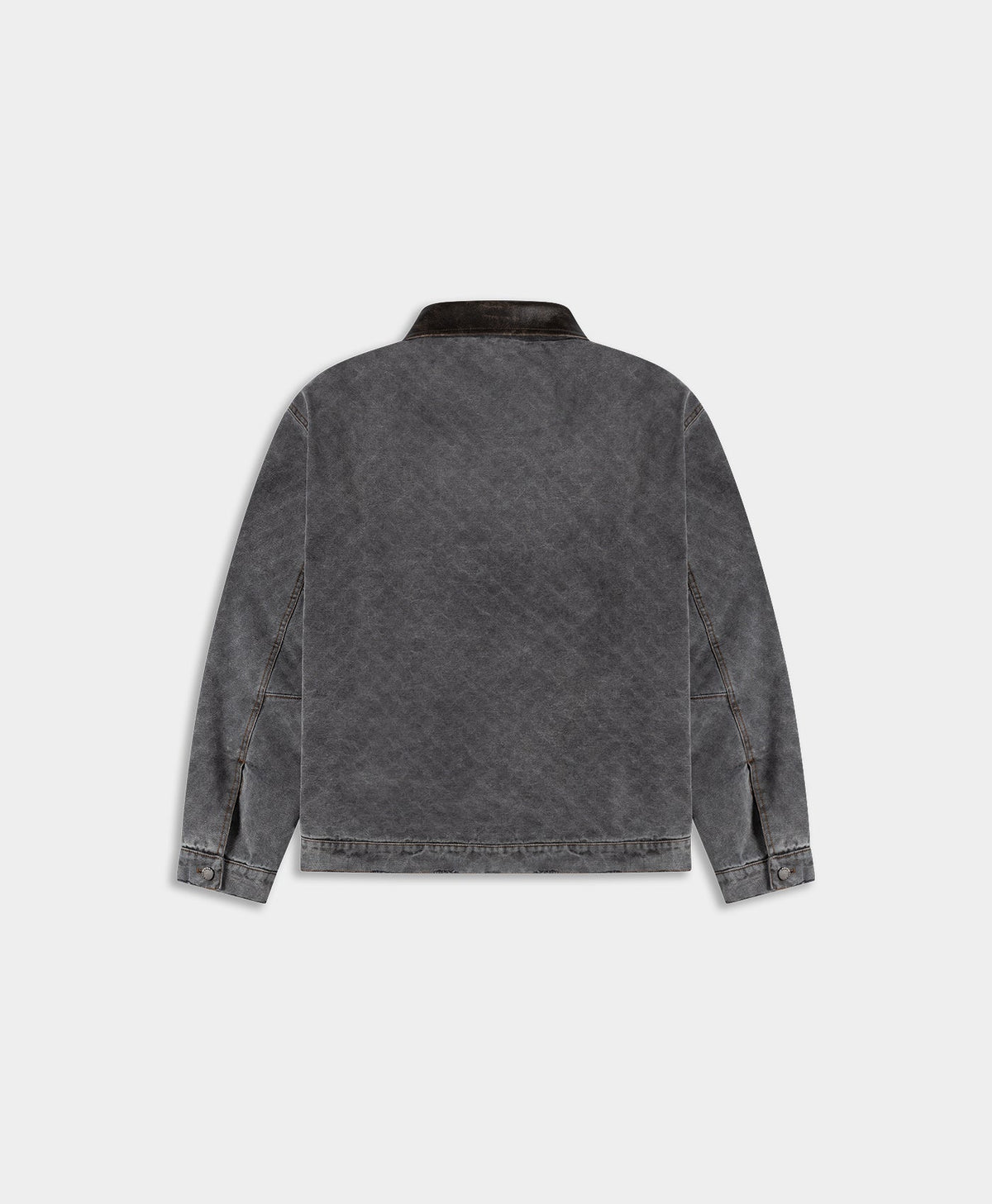 Black Boxy Monogram Workwear Jacket