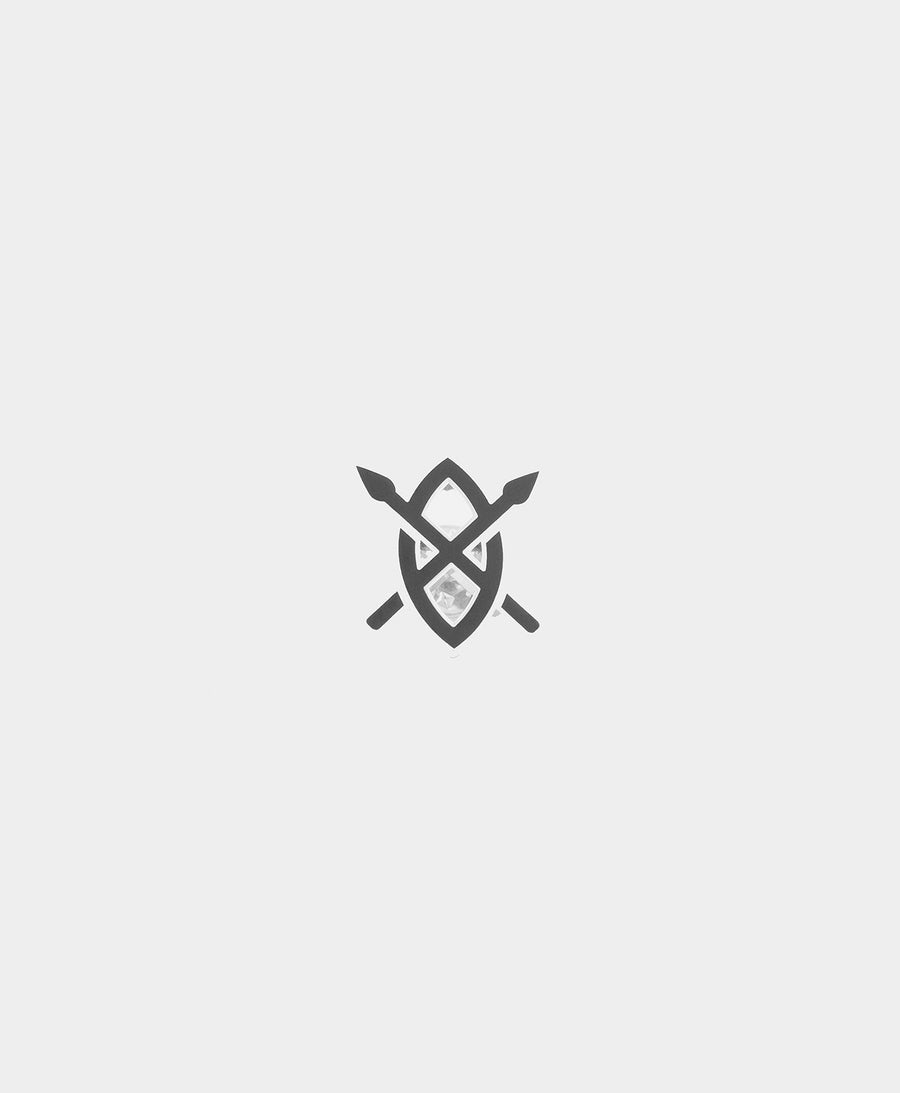 Black Silver Pin