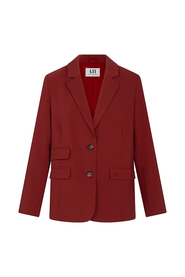 Blazer Jadie - Single Breasted Boyfriend | Brick Red