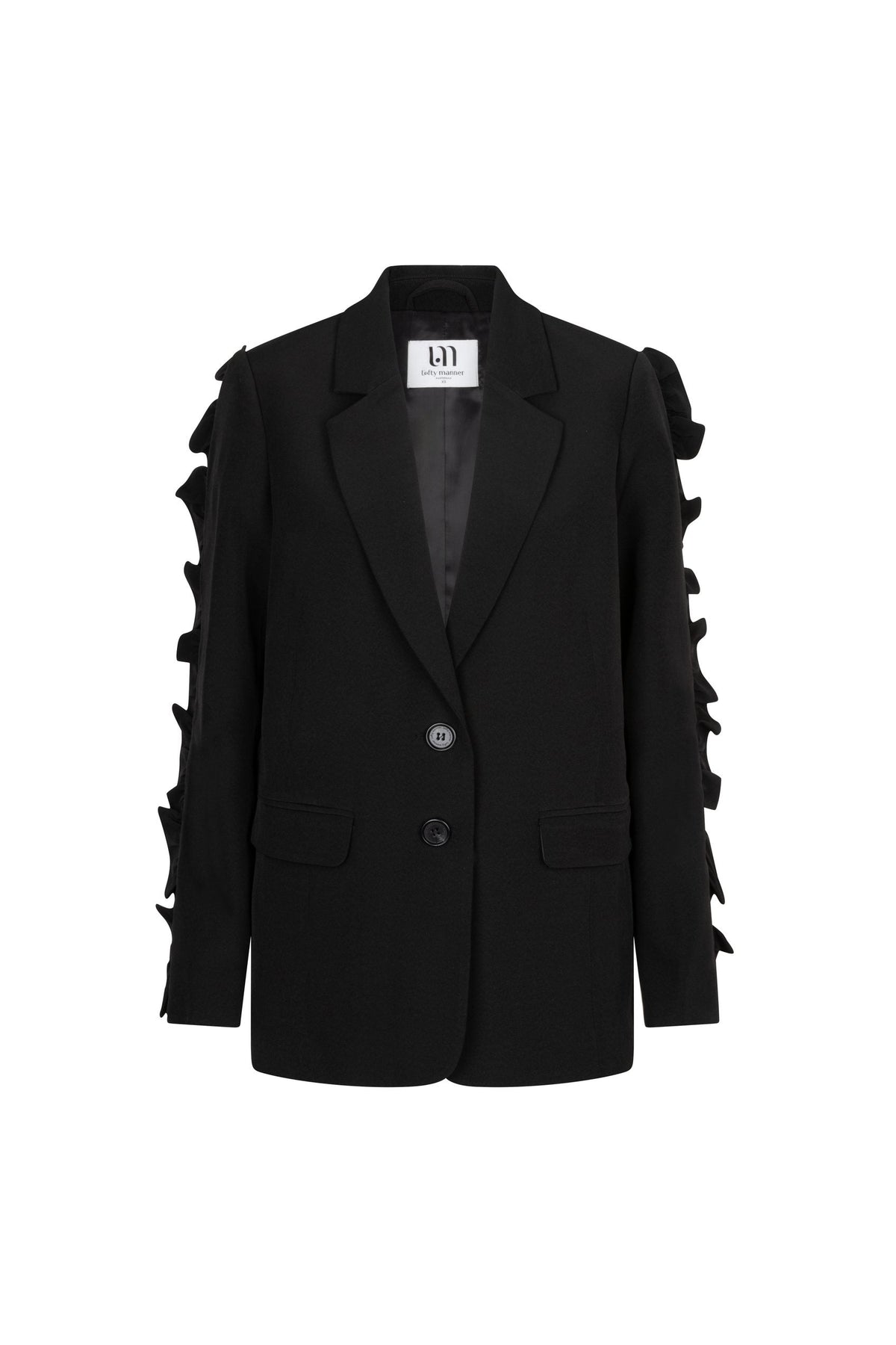 Blazer Jadie - Ruffle Sleeve | Black