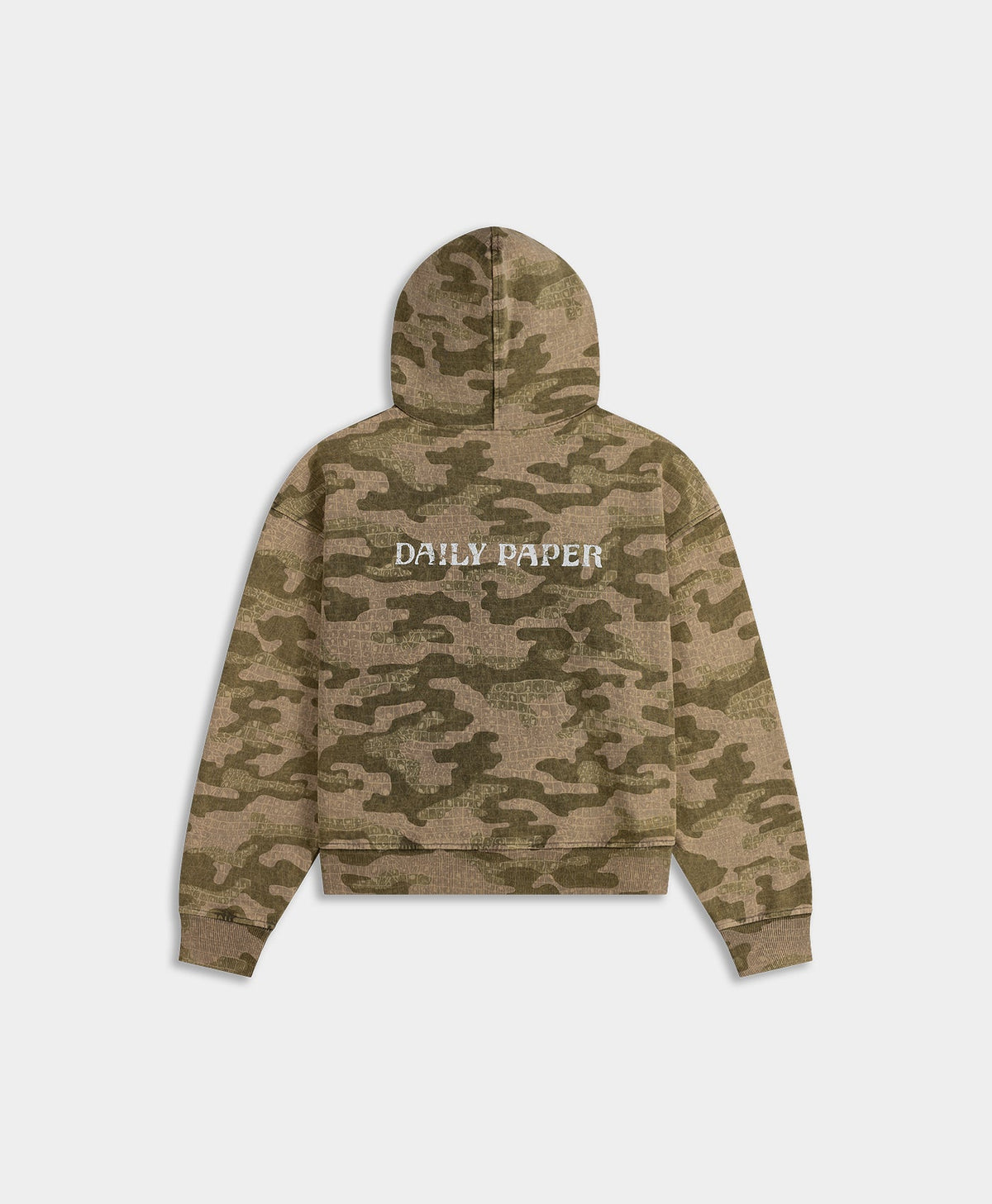 AOP Boxy Camo Zip Up Hoodie