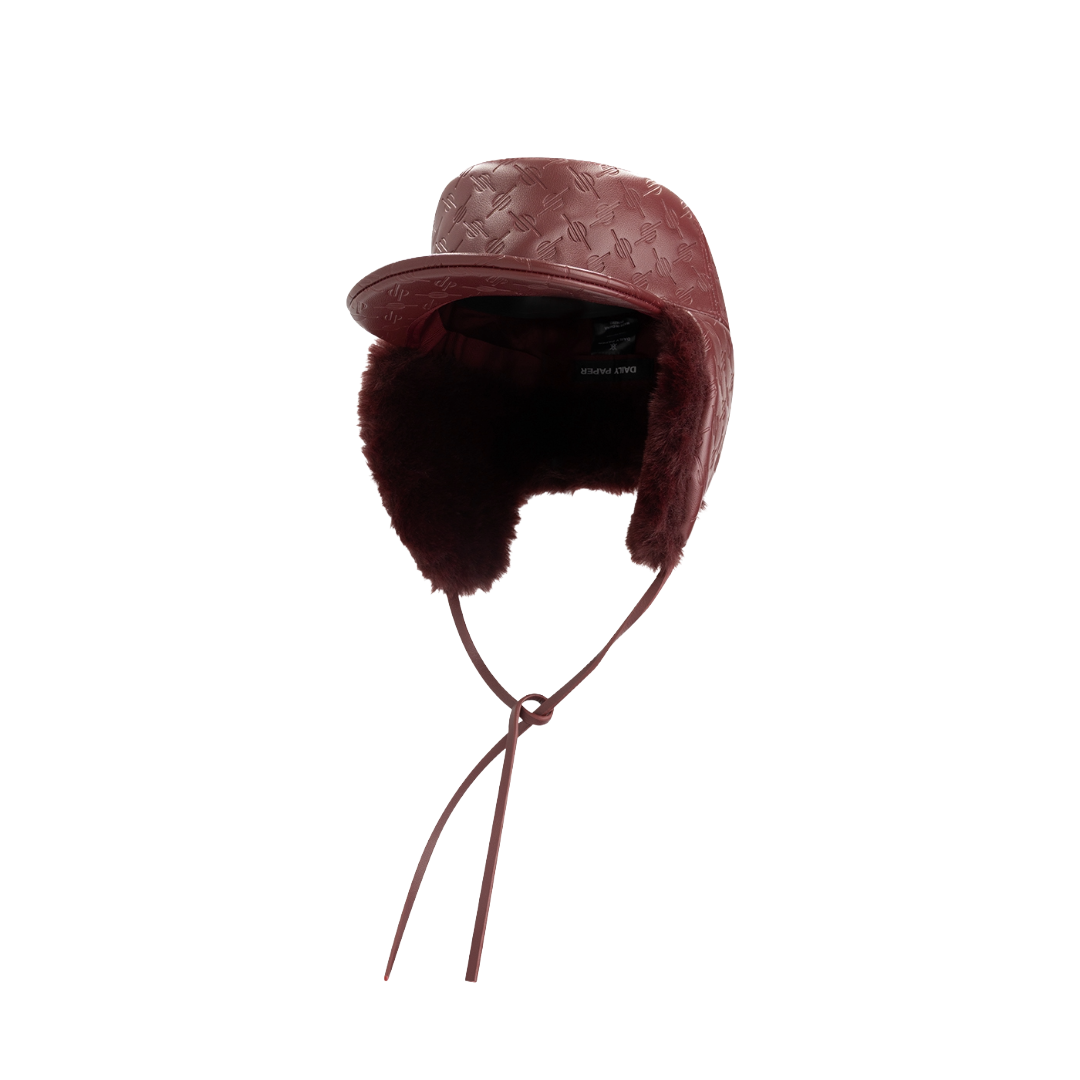 Burgundy Monogram Chapka