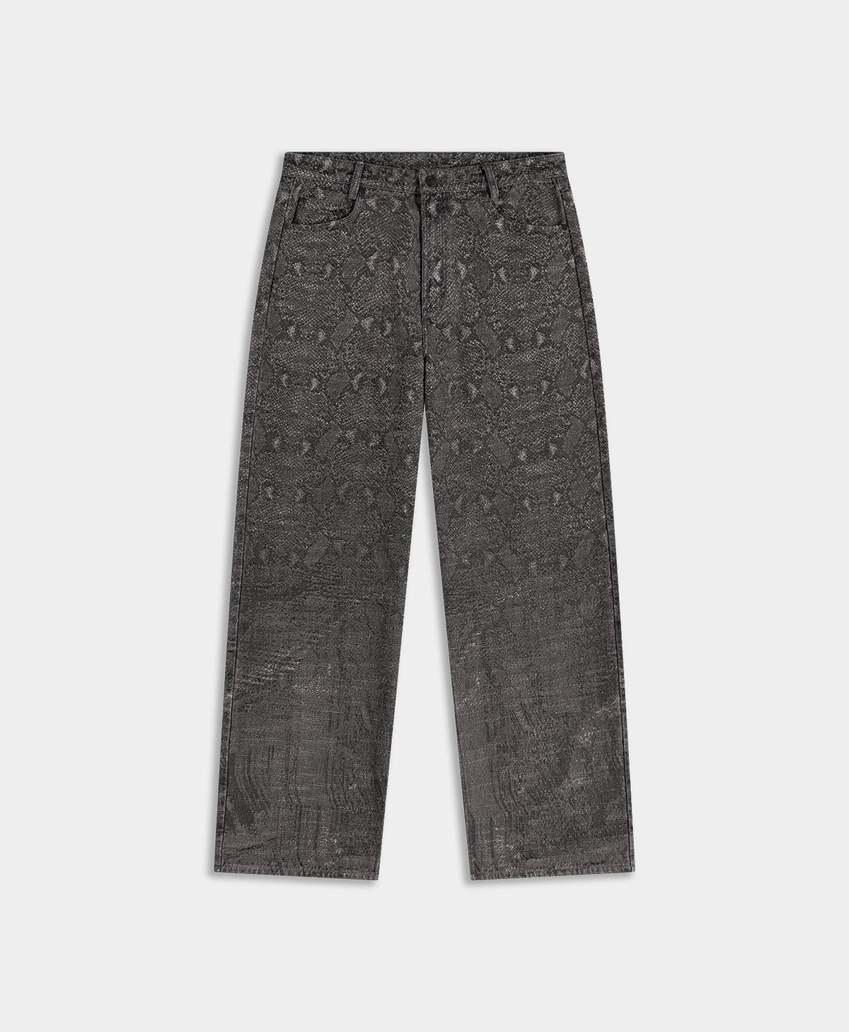 Denim Snake Oversized Jeans