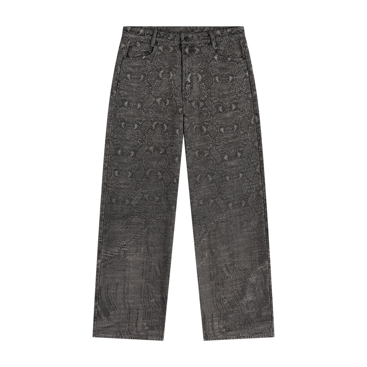 Denim Snake Oversized Jeans