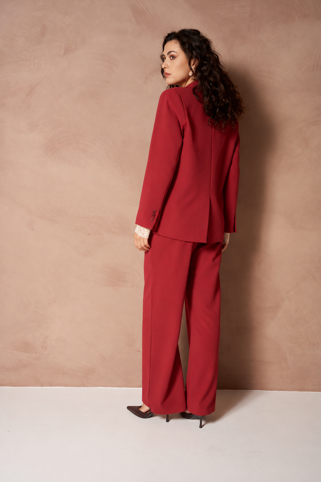 Blazer Jadie - Single Breasted Boyfriend | Brick Red