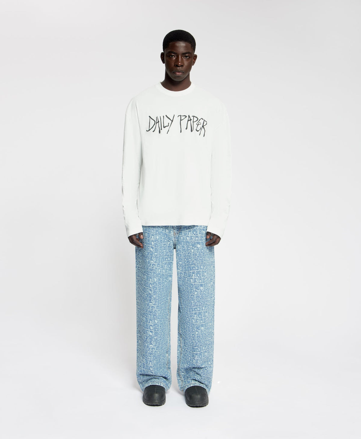 White Scribble Longsleeve