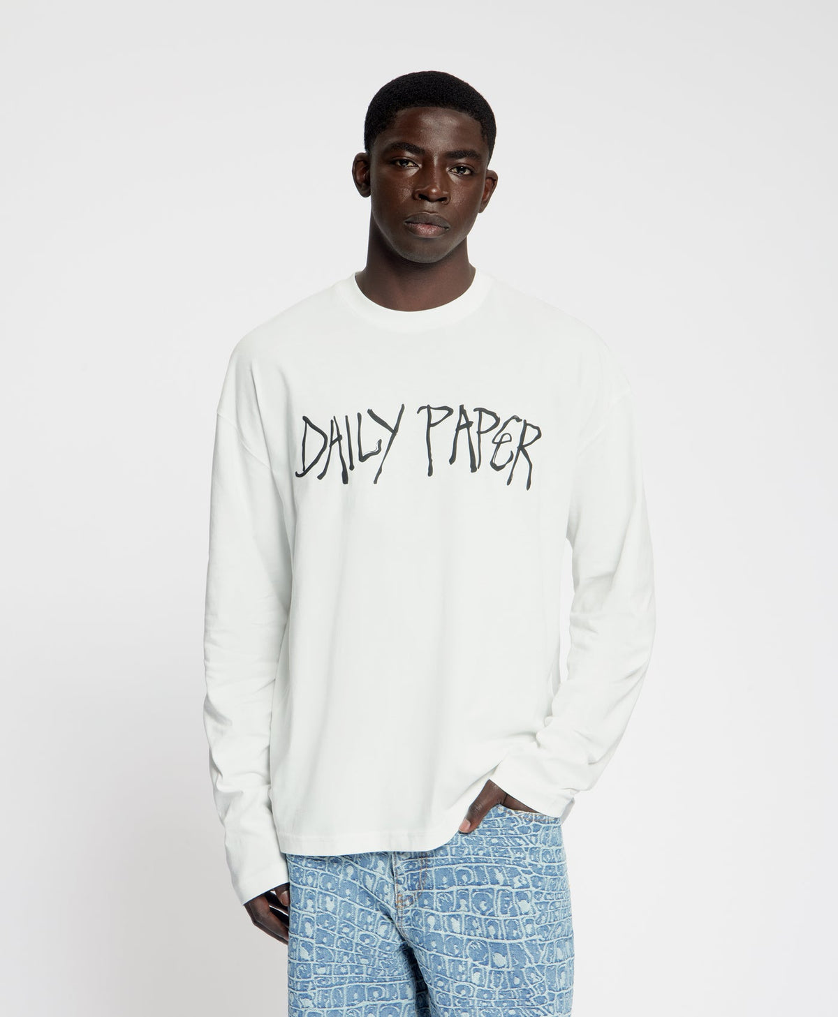 White Scribble Longsleeve