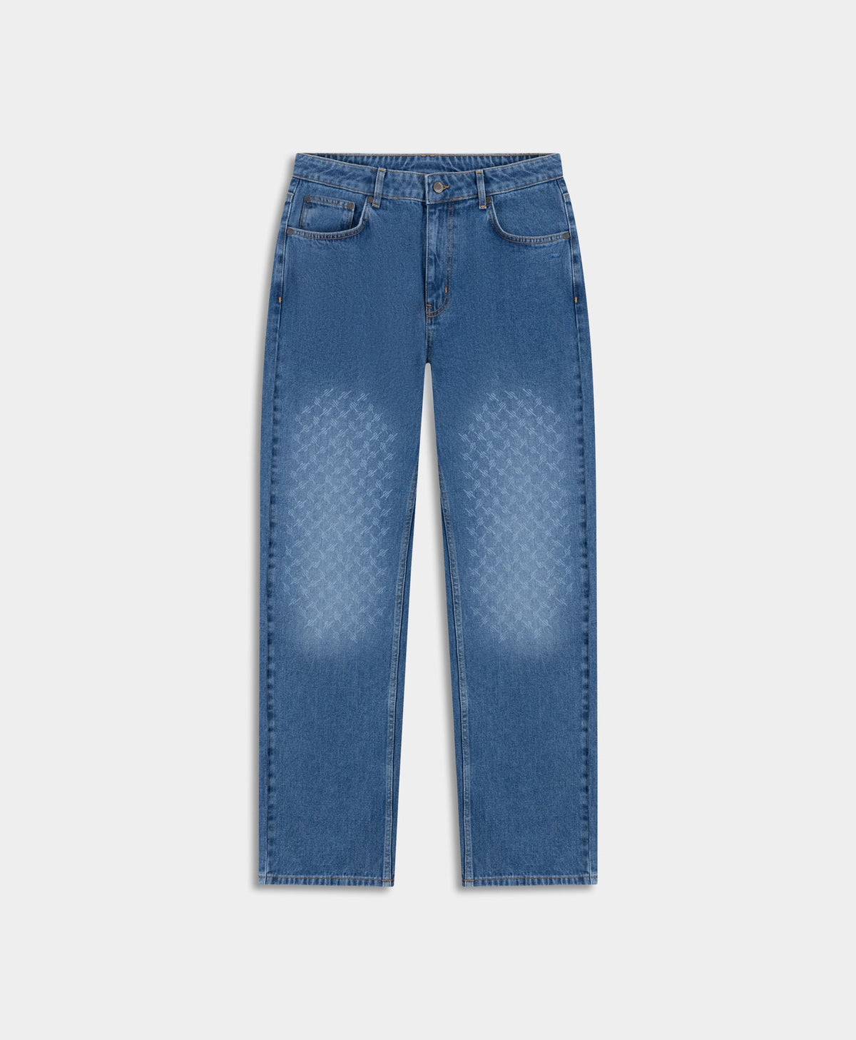 Mid Blue Faded Monogram Amba Jeans