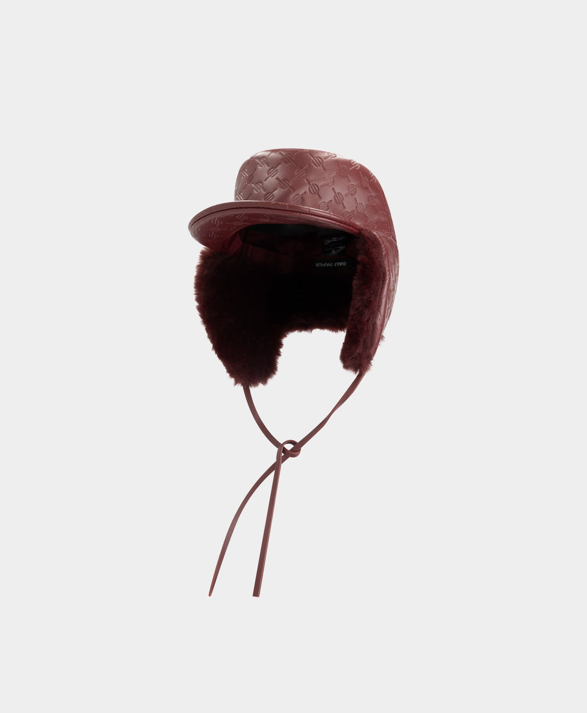 Burgundy Monogram Chapka