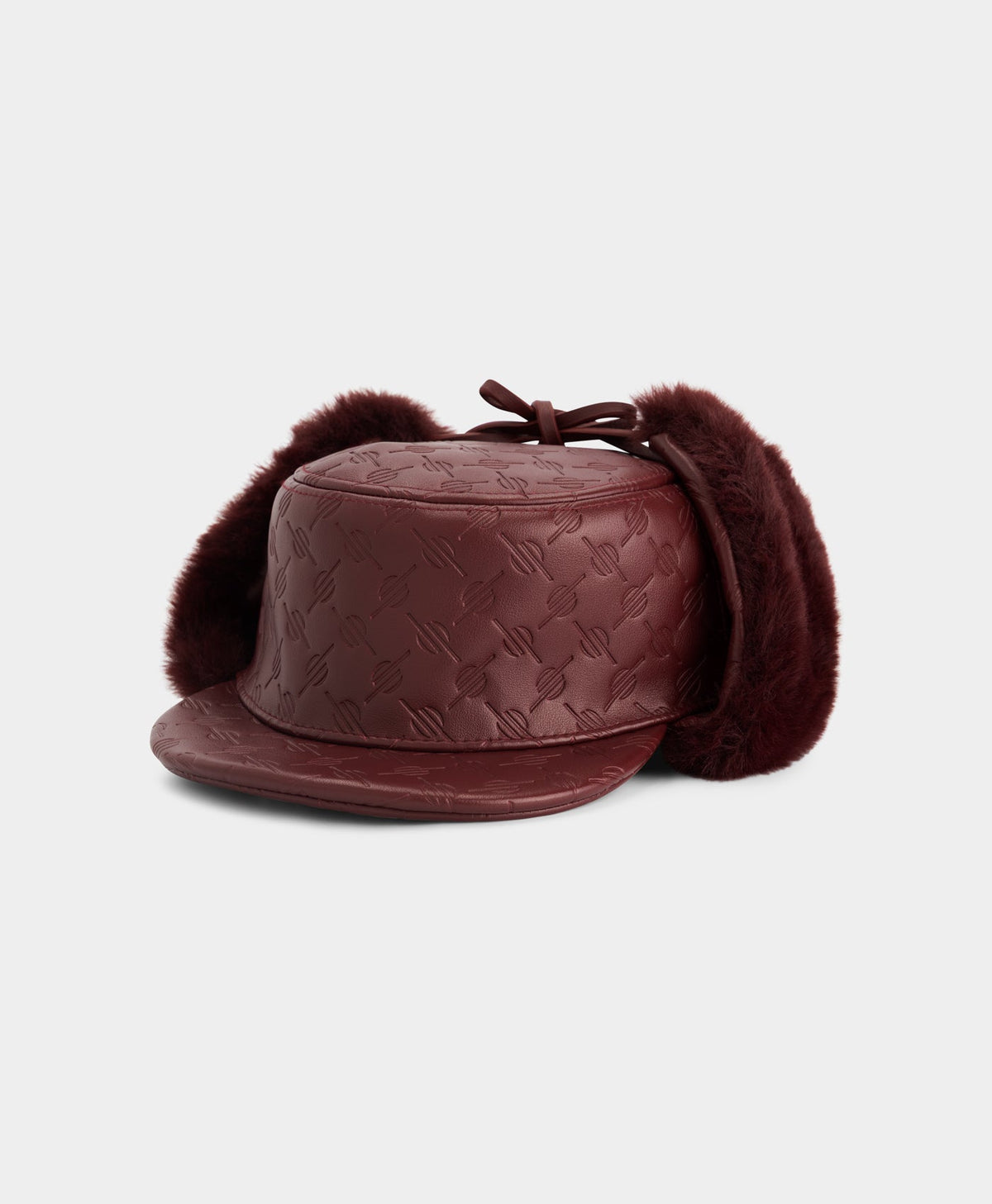 Burgundy Monogram Chapka