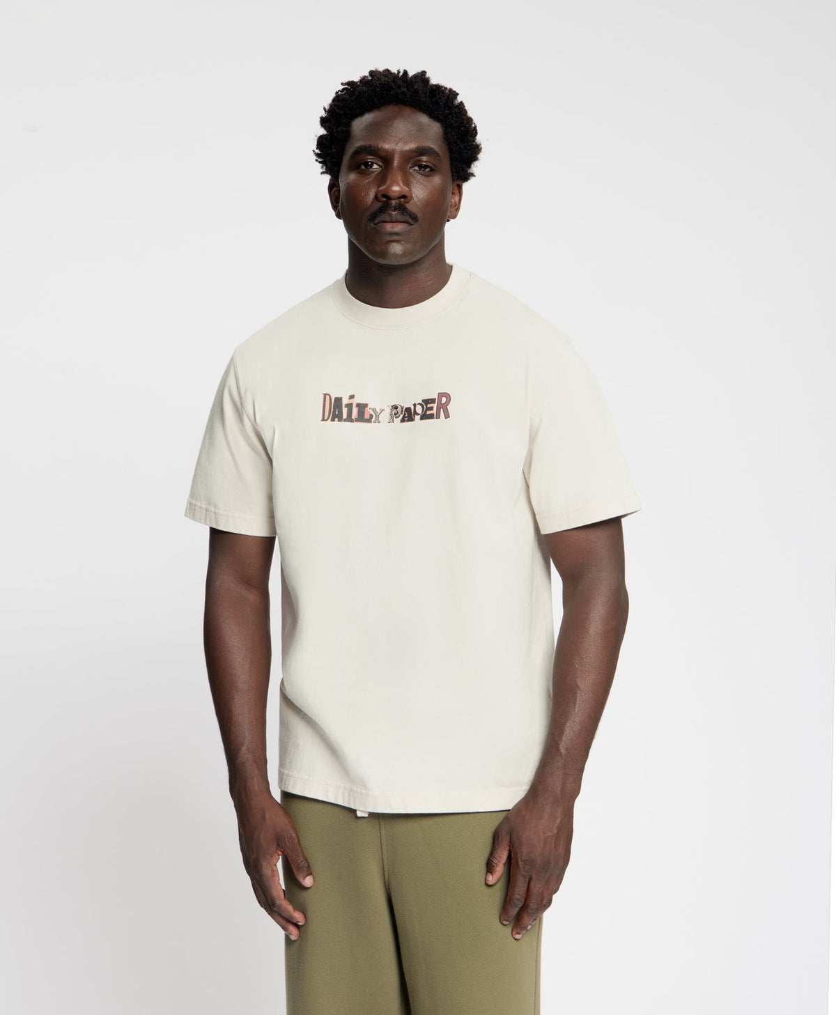 Moonbeam Beige Paper Cut Out T-Shirt
