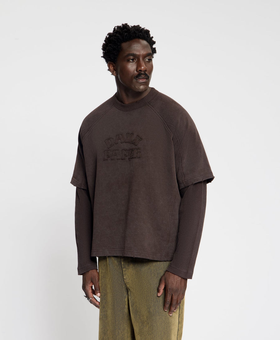 Boxy Mole Raglan Stacked Layered Longsleeve