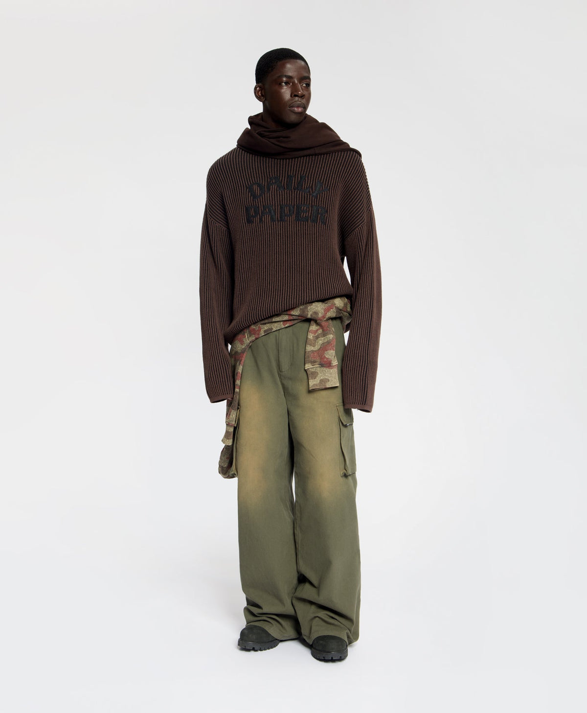 Mole Dias Stacked Rib Knit Sweater