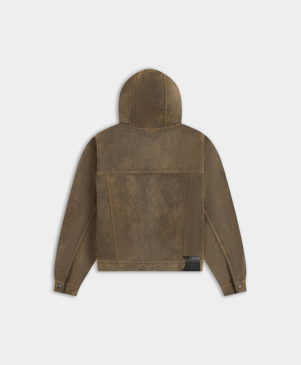 Brown Velvet Shield Denim Jacket