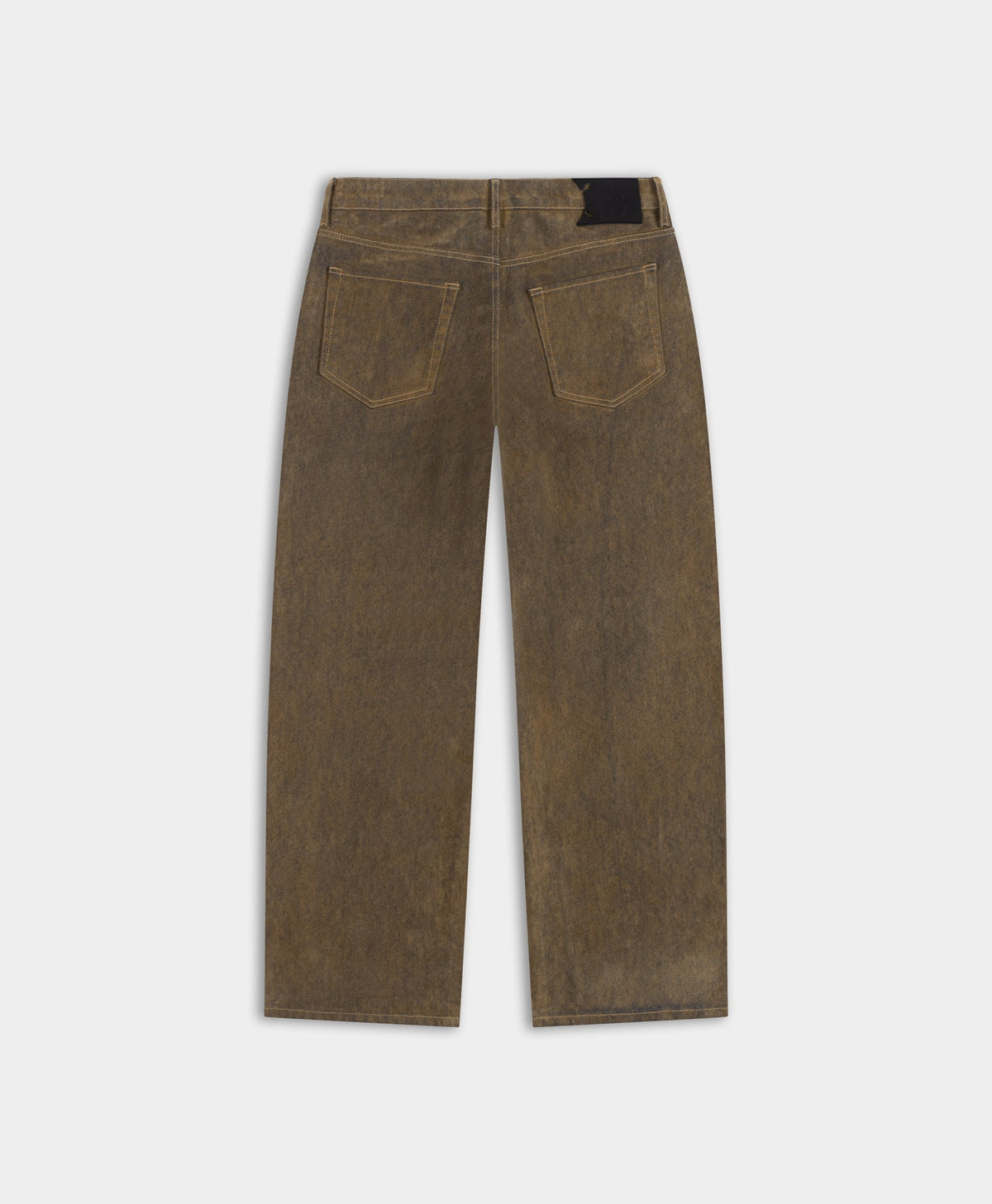 Brown Velvet Shield Oversized Jeans