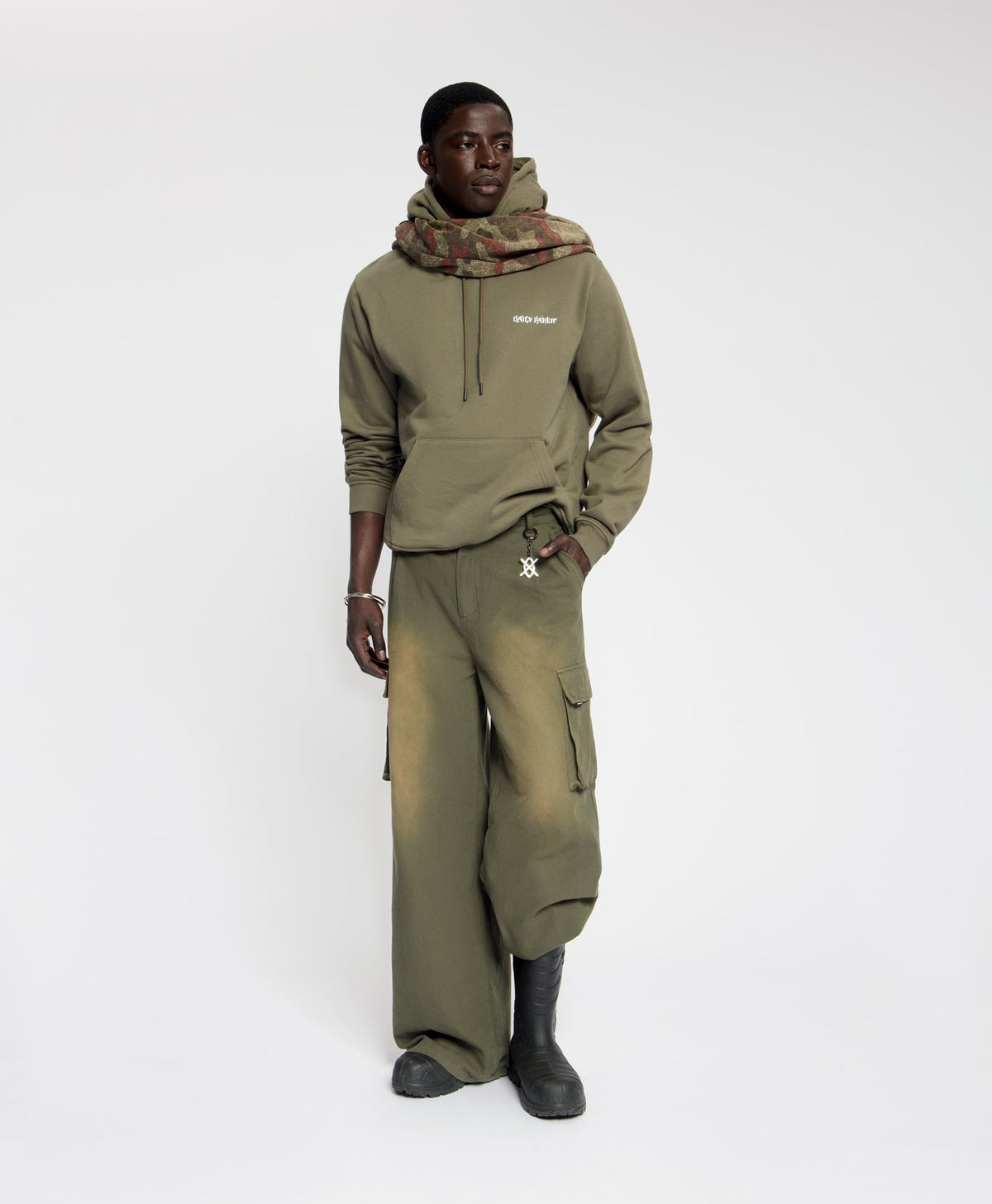 Army Green Wish Plant Shield Hoodie