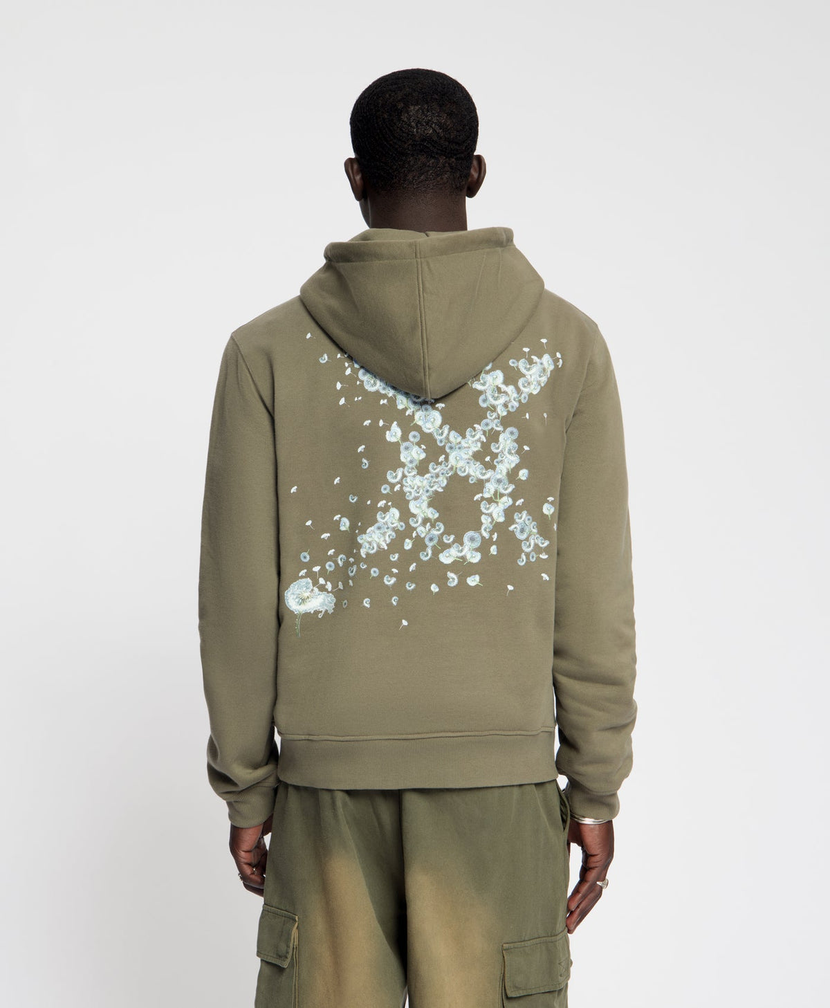 Army Green Wish Plant Shield Hoodie