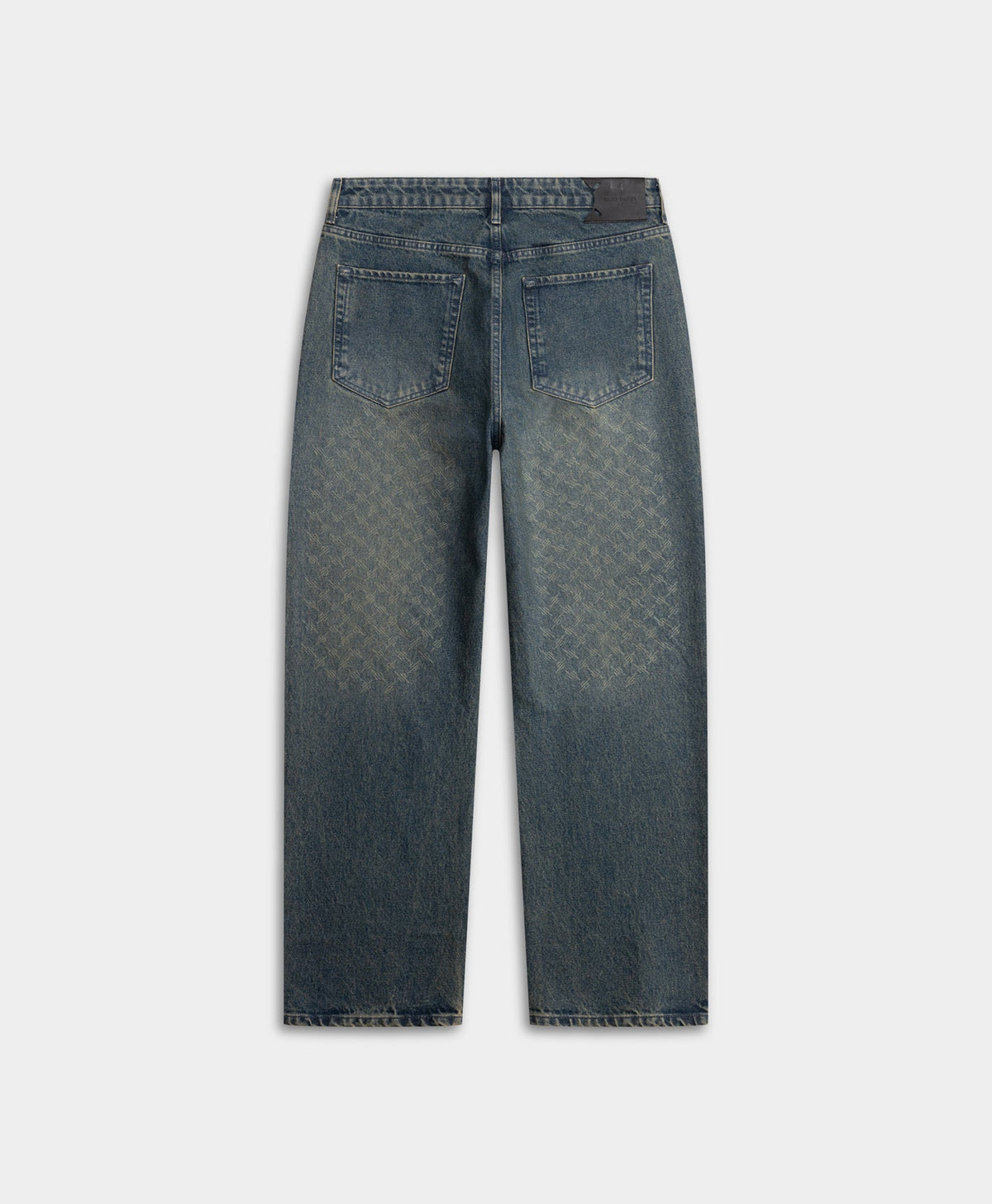 Bleached Denim Blue Faded Monogram Amba Jeans