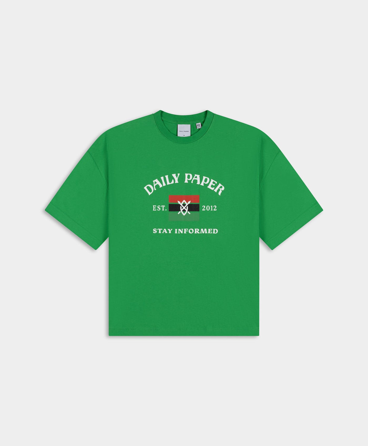 Boxy Fern Green Stay Informed T-Shirt