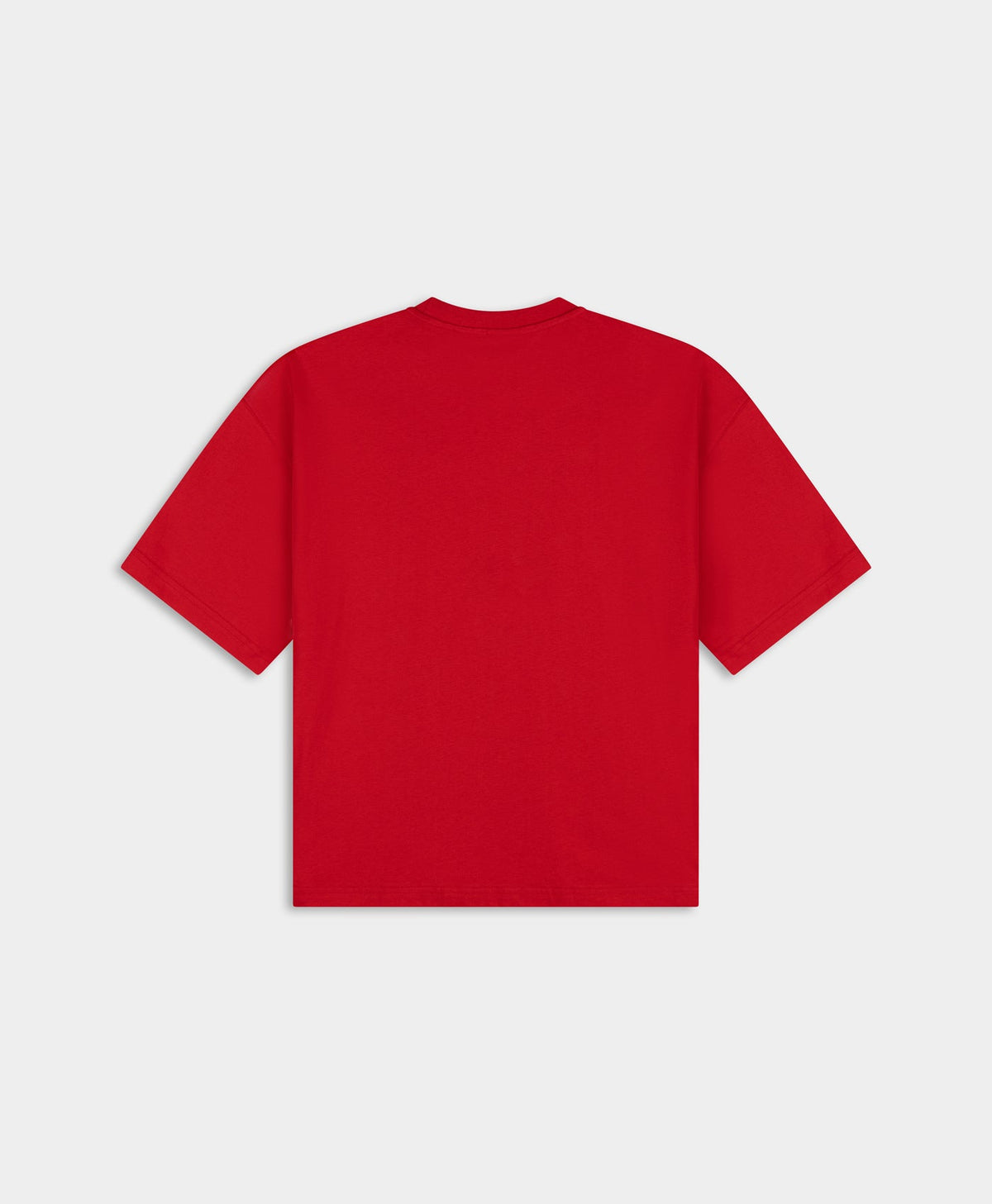 Boxy True Red Stay Informed T-Shirt