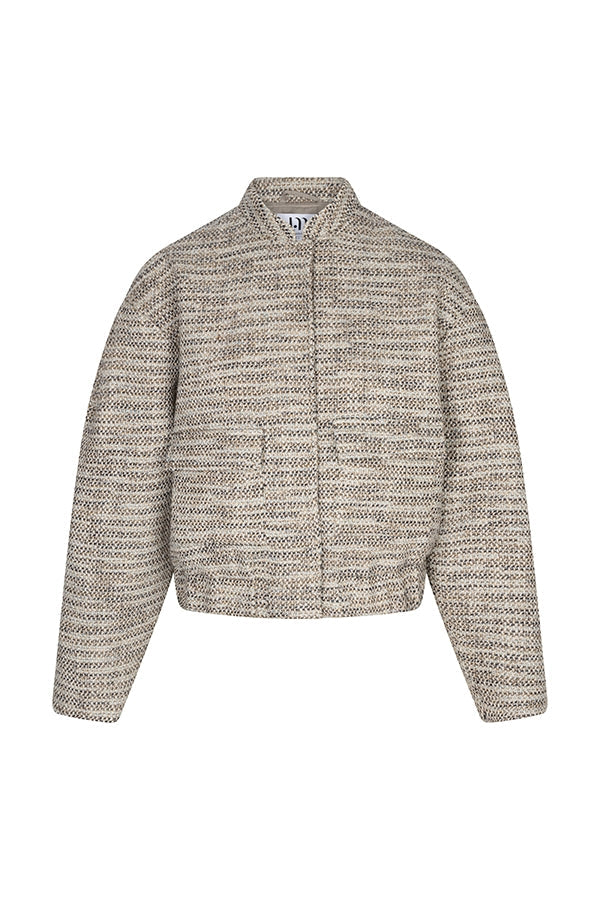 Jacket Hiva - Tweed Bomber | Kaki