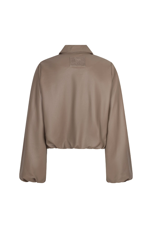 Jacket Jillie - Cocoon PU | Taupe