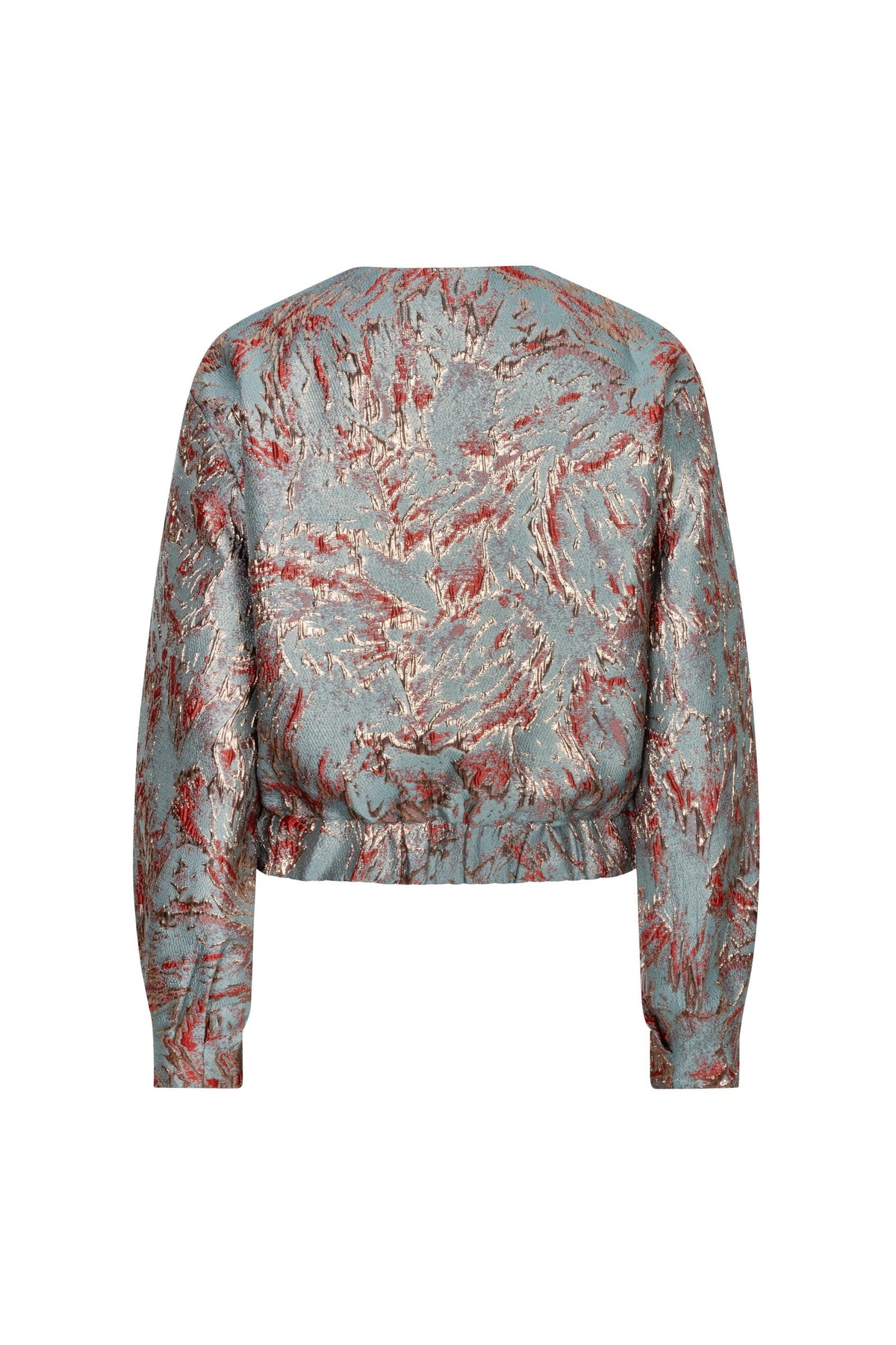 Jacket Jules - Jacquard Bomber | Dark Mint