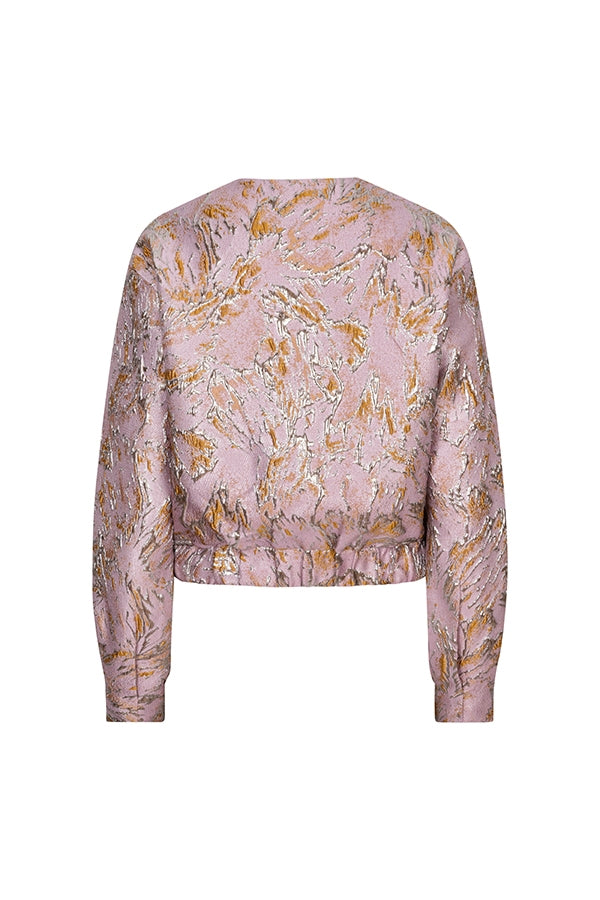 Jacket Jules - Jacquard Bomber | Light Pink