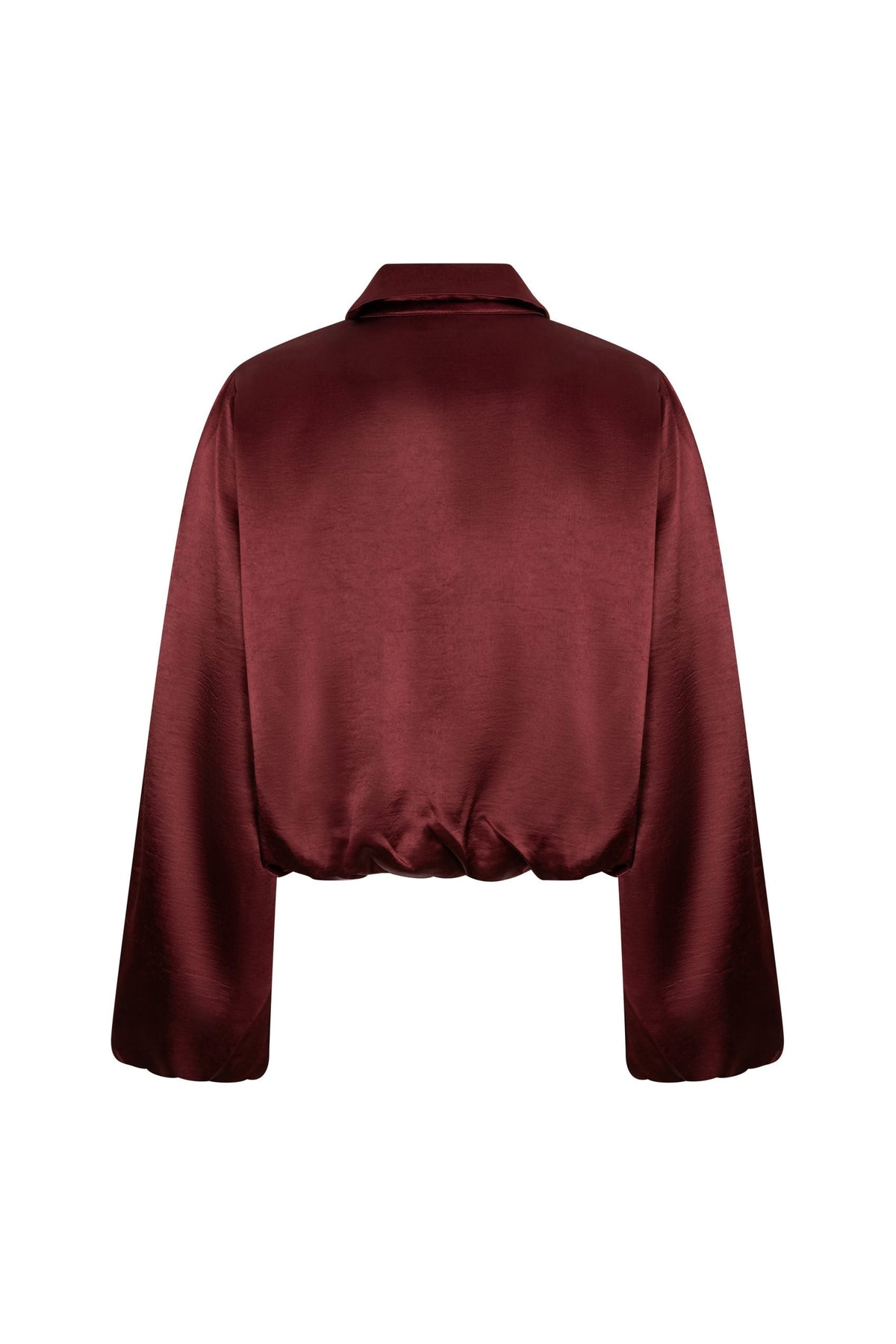 Jacket Kairi - Satin Bomber | Burgundy