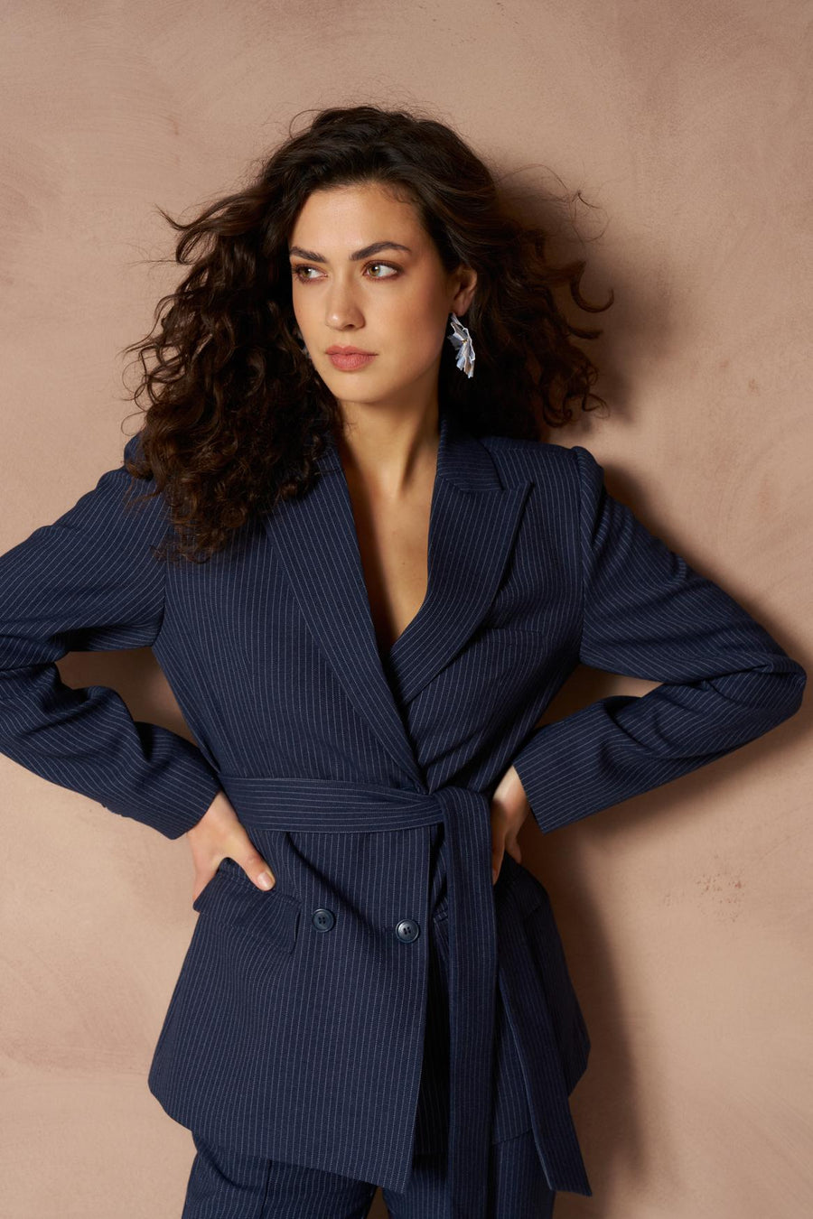 Blazer Ivy - Double Breasted Belted | Dark Blue