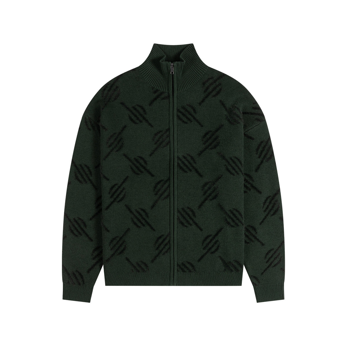 Rosin Monogram Knit Zip Up