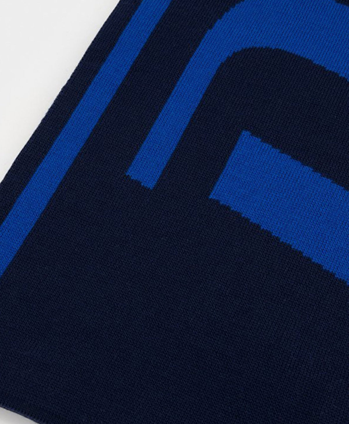 Navy Blue Merino Scarf