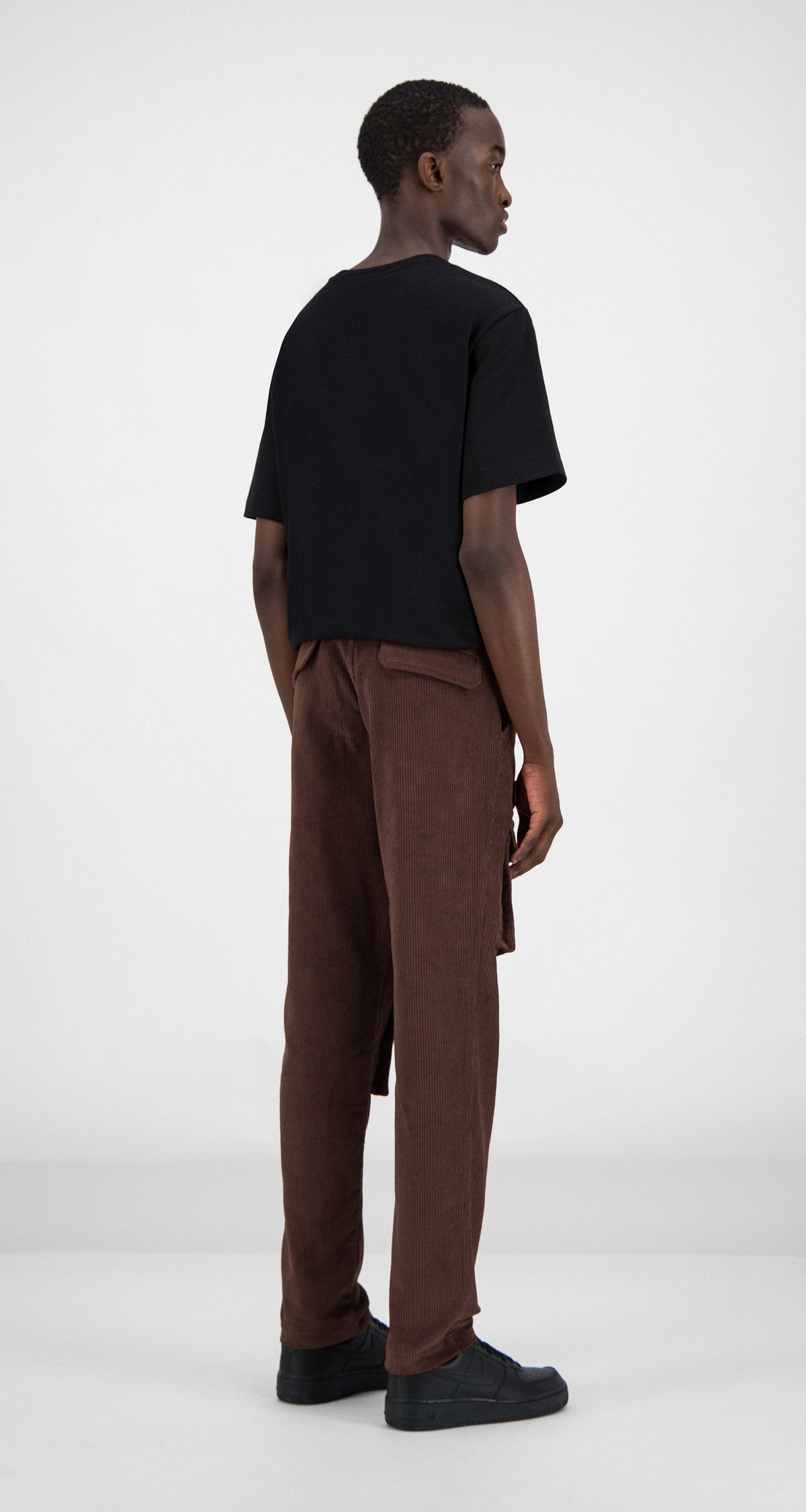 Brown Corduroy Cargo Pants