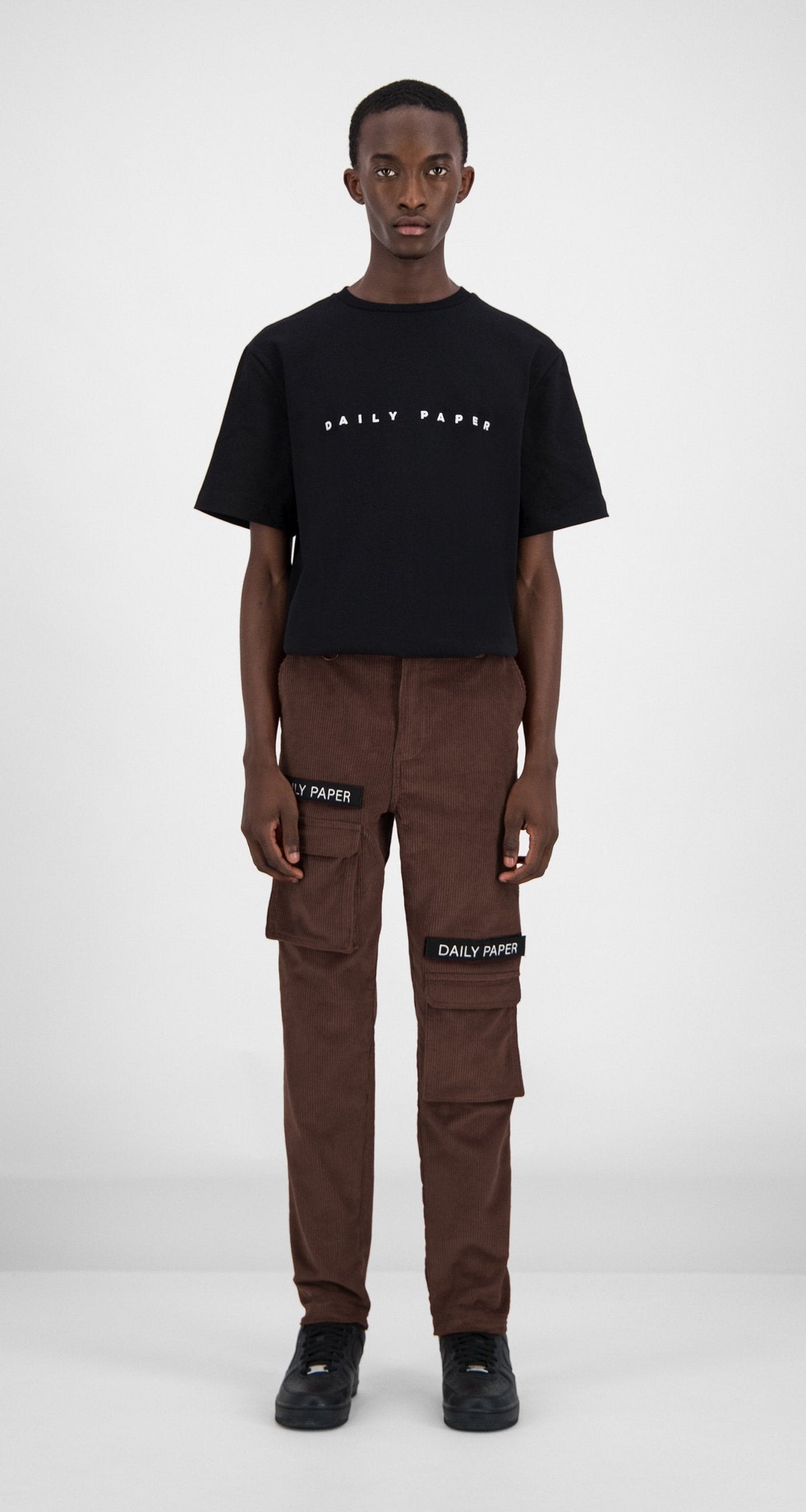 Brown Corduroy Cargo Pants