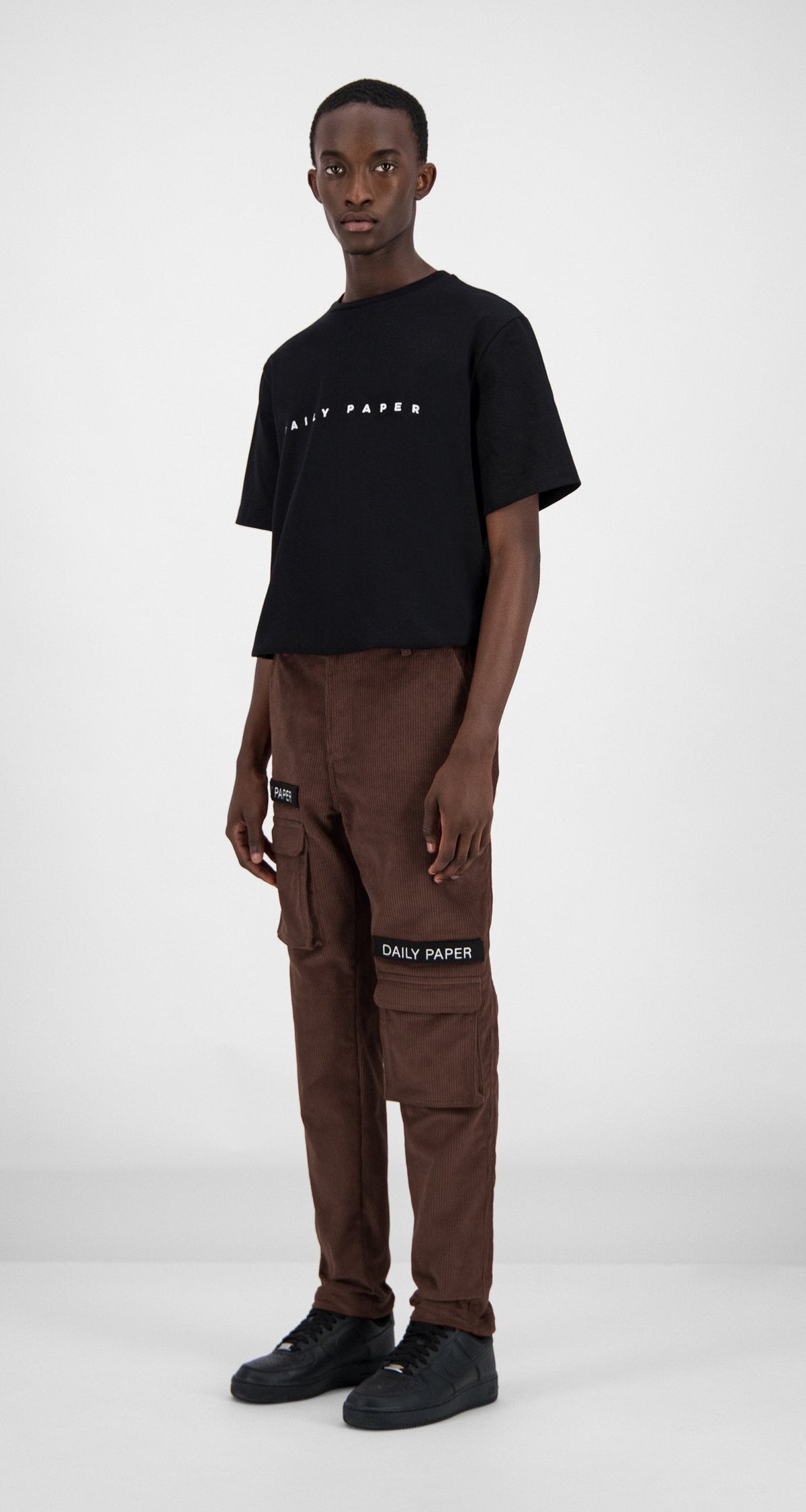 Brown Corduroy Cargo Pants