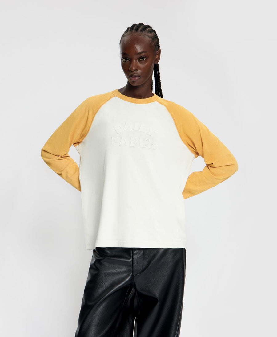 Golden Orange Contrast Raglan Longsleeve