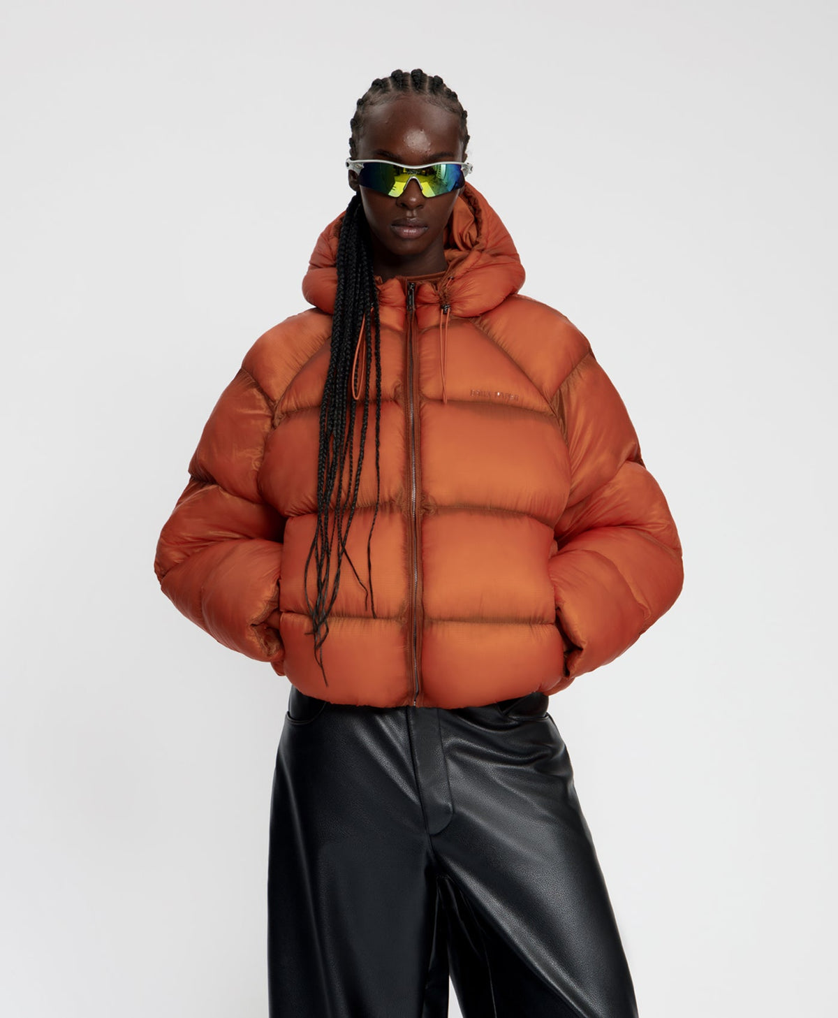 Hawaiian Sunset Raglan Sleeve Dias Puffer Jacket