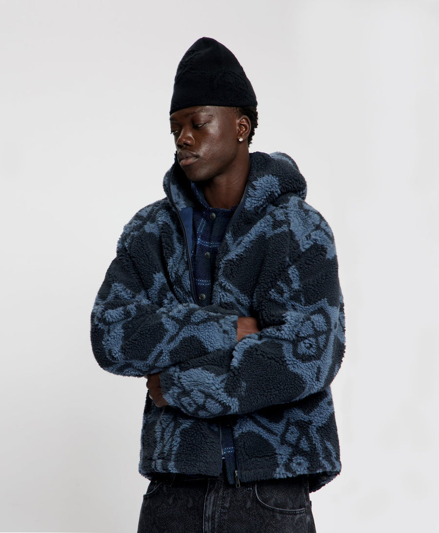 Carbon Burned Shield Hoodie