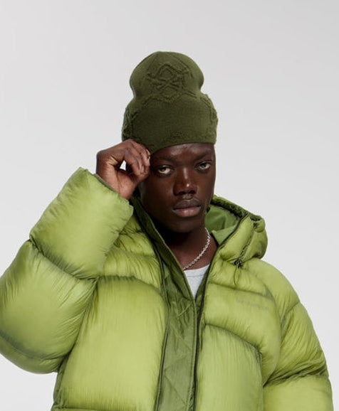 Sphagnum Textured Shield Skull Cap Beanie