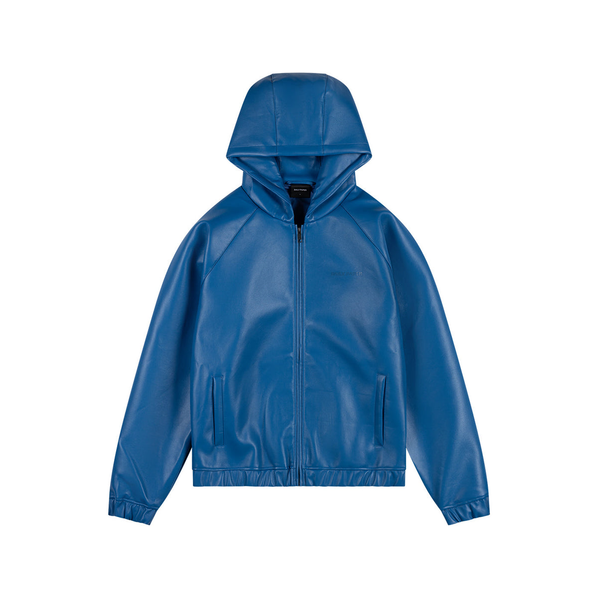 Brilliant Blue PU Scuba Jacket