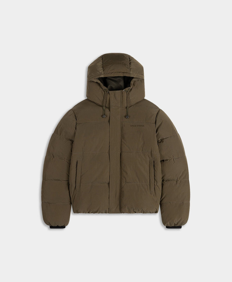 Green Ripstop Puffer Jacket
