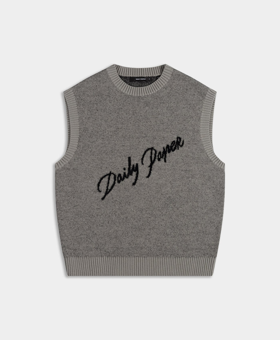 Desert Sage Script Logo Knit Vest