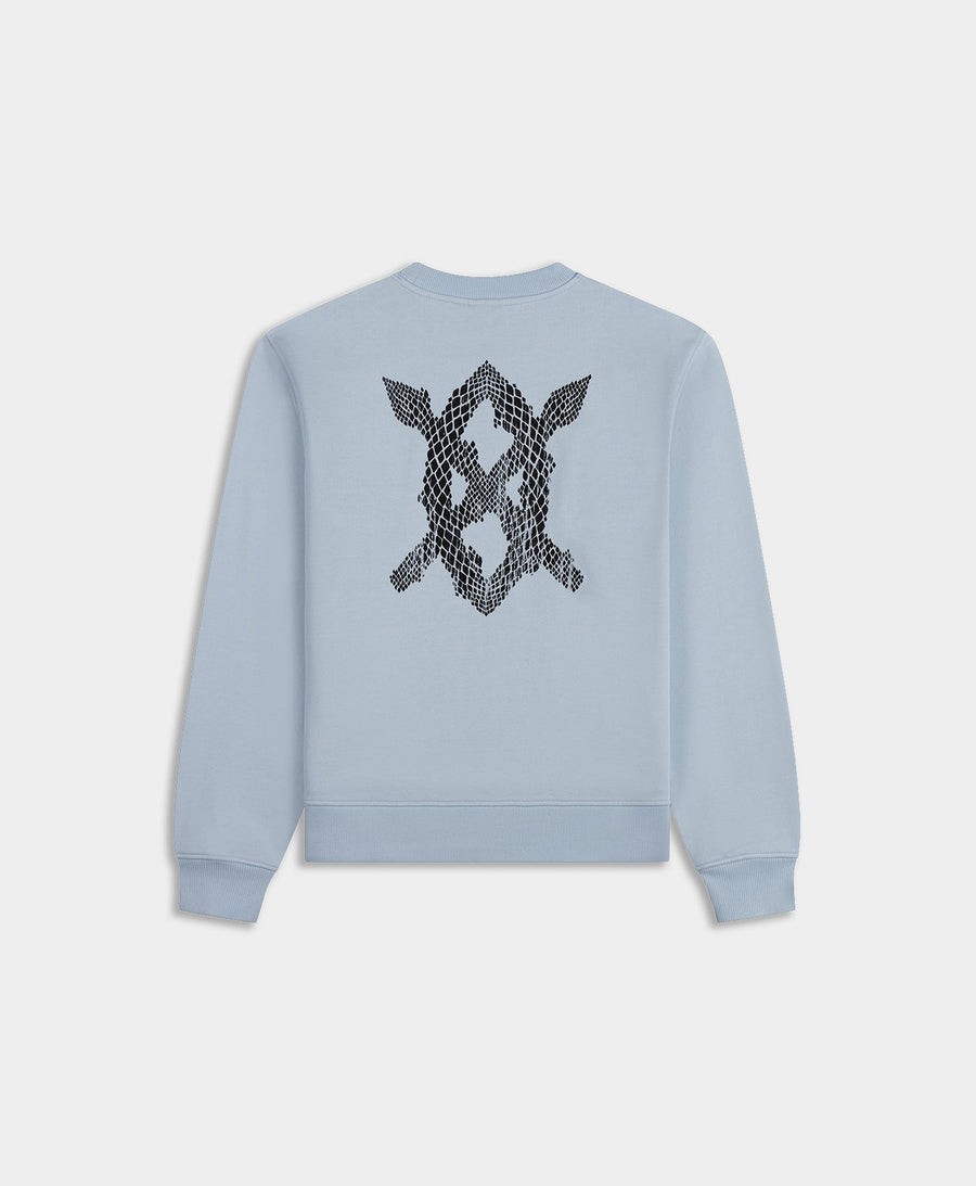 Skyway Blue Snake Shield Sweater