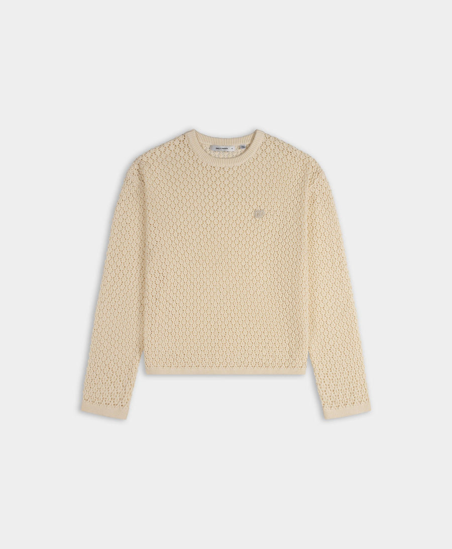 Off White Closed Shield Knit Sweater