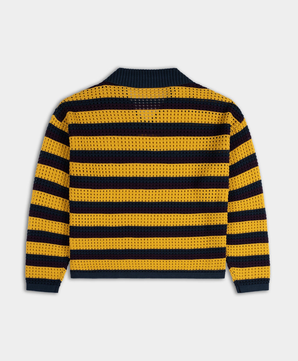 Multi-Colored Crochet Vneck Sweater