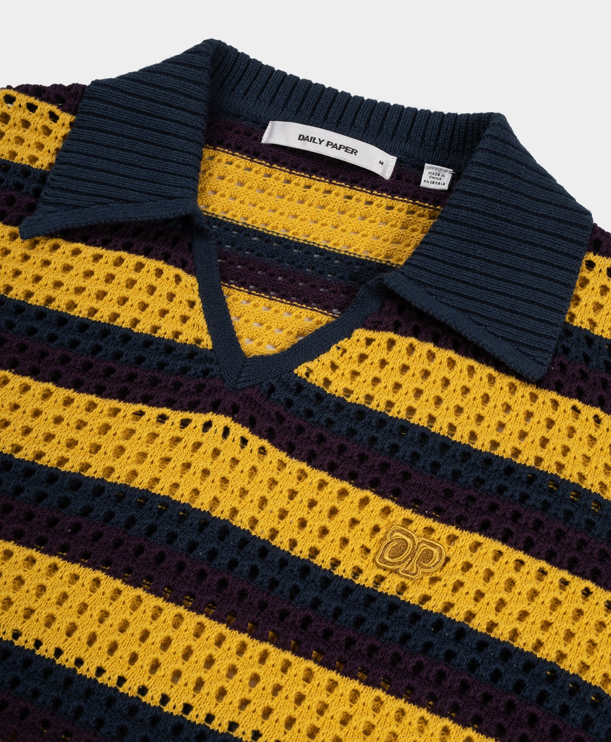 Multi-Colored Crochet Vneck Sweater